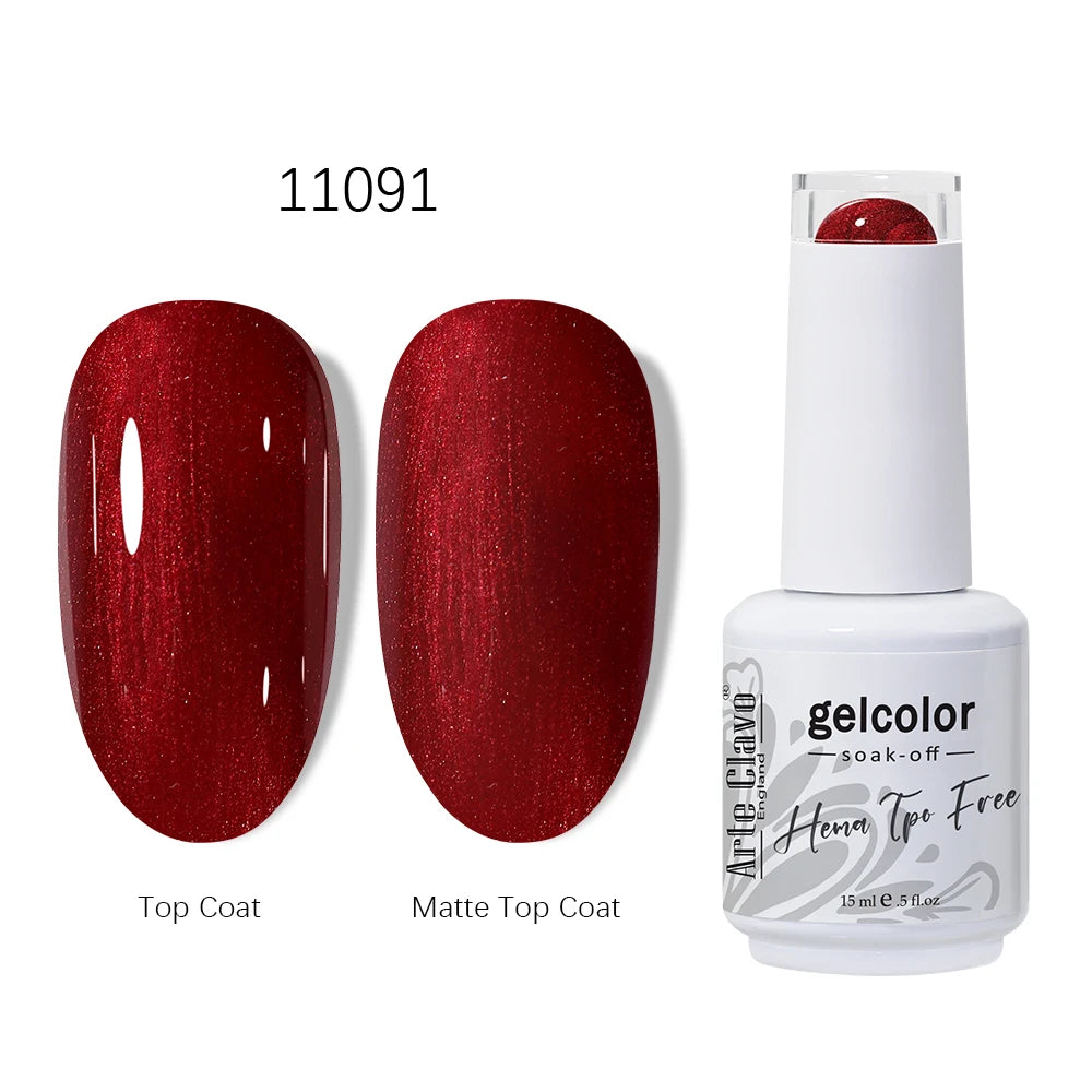 Arte Clavo 15ml HEMA TPO FREE Gel Nail Polish Pink Hybrid Nail Manicure Semi-permanent Enamels Varnish For UV LED Nails Supplies