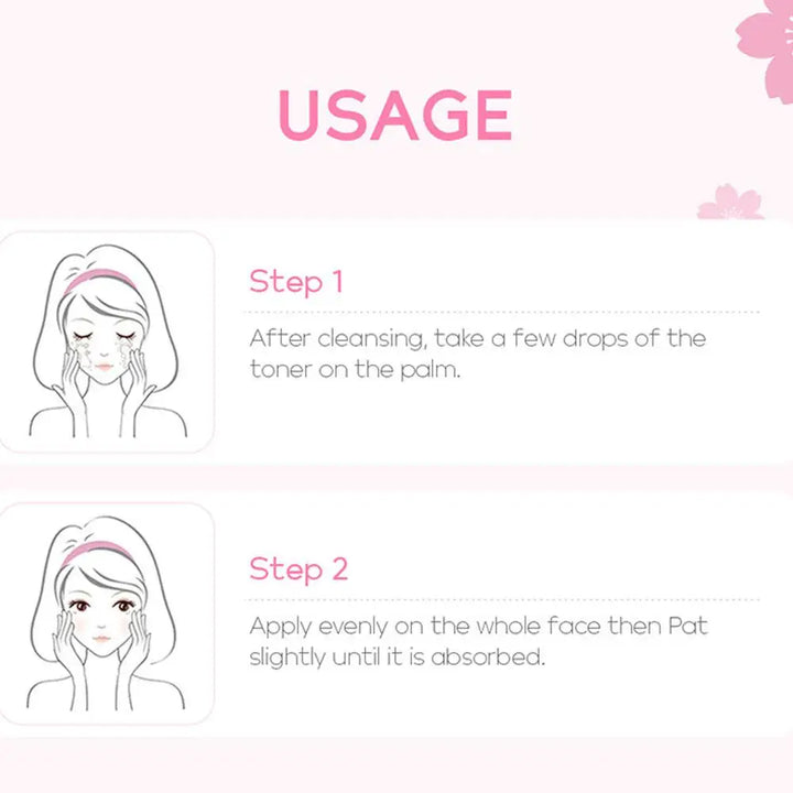 1/5/10Pcs Sakura Facial Toner Moisturizing Firming Skin Soothing Moisturizing Oil Control Hydrating Brightening Face Serum