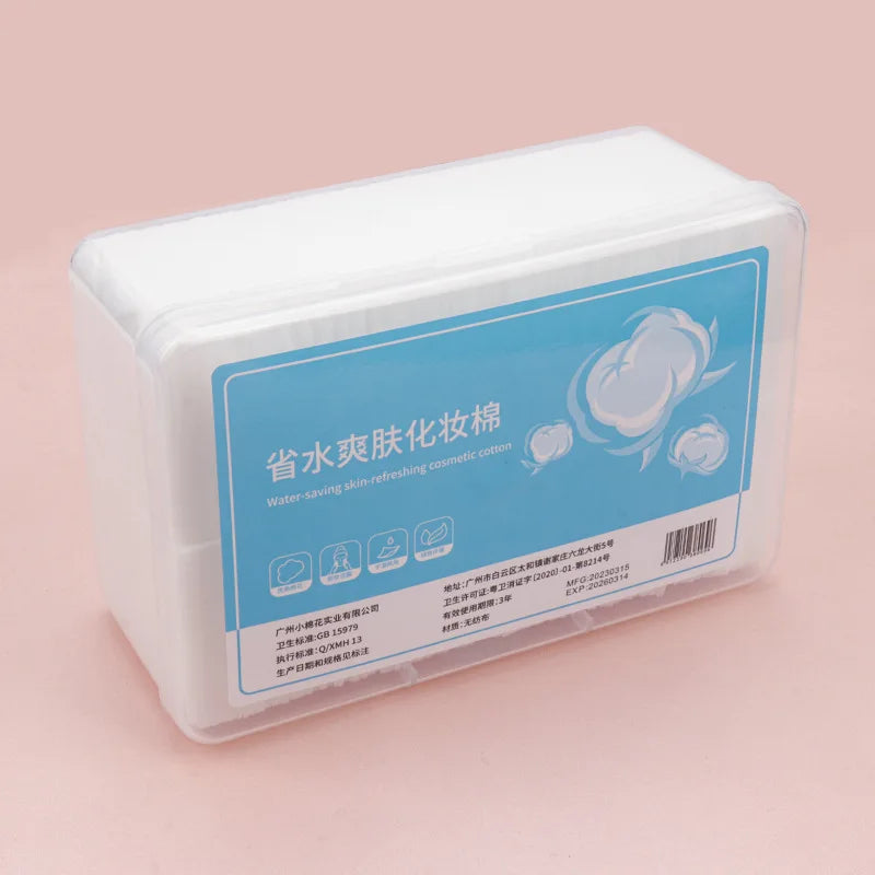 1000Pcs Disposable Makeup Cotton Wipes Soft Remover Pads Facial Cleansing Paper Wipe Cosmetic Pad With Box Beauty Tool