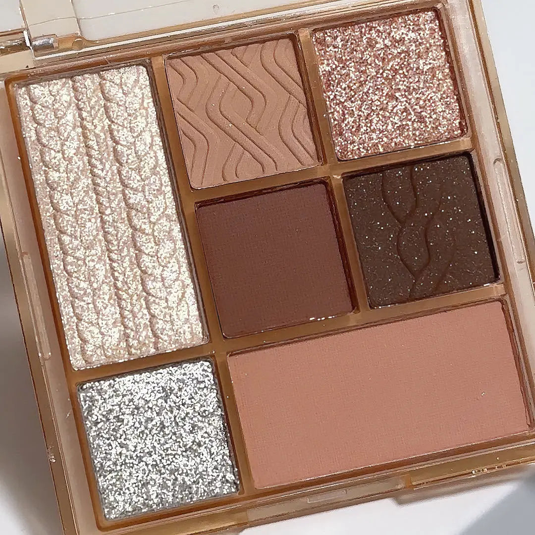 7 Colors Rose Red Brown Eye Shadow Palette Matte Glitter Pearly Eyeshadow Palette Lasting Charming Eye Makeup Palette Cosmetics