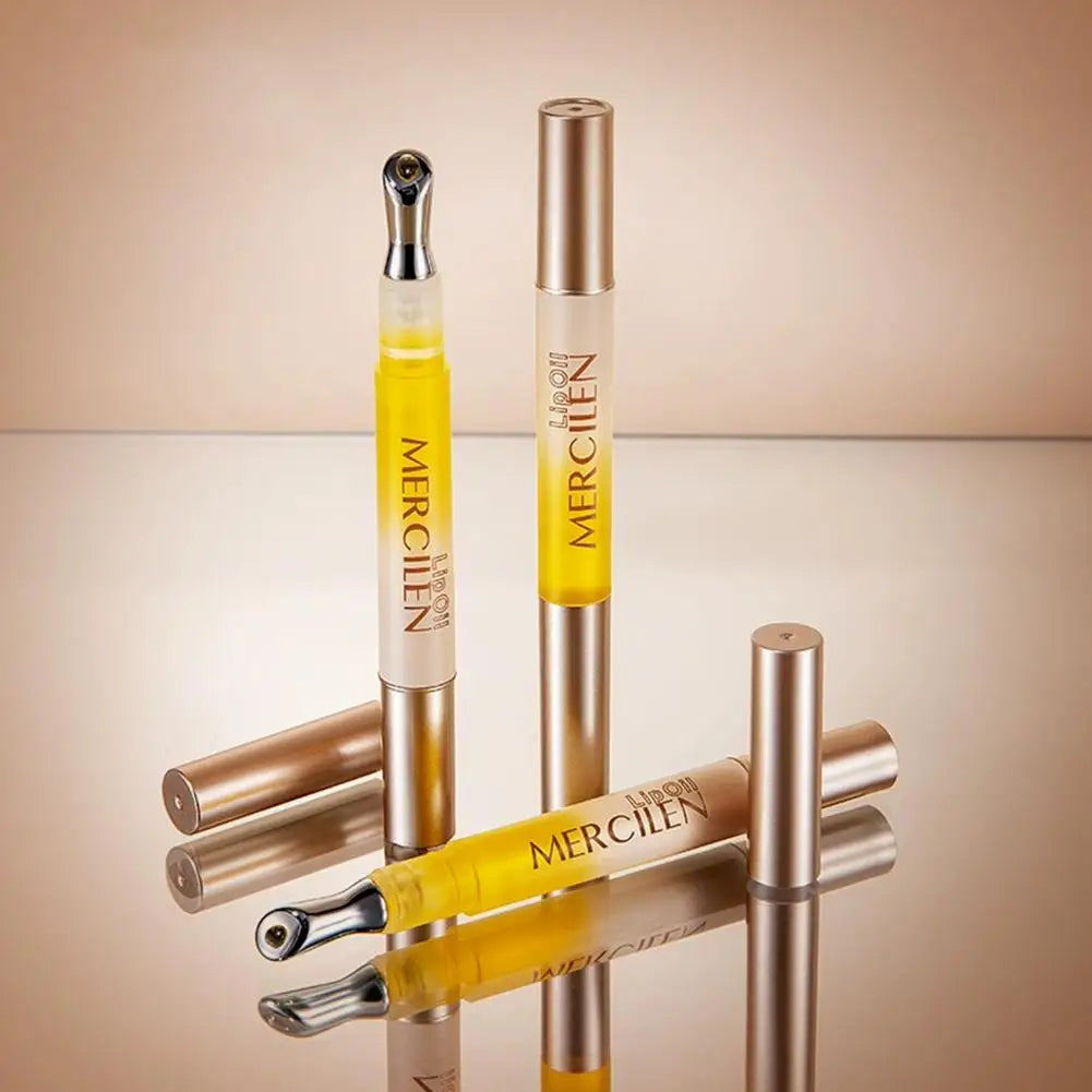 1/2/3PCS Crystal Rolling Ball Lip Oil Moisturizing Hydrating Lip Care Lip Tint Lip Balm, Long Lasting & Nourishing Plumper Lip G