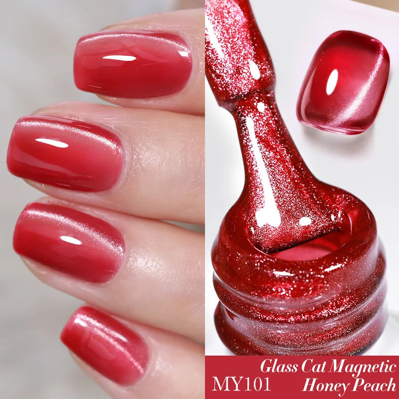 BORN PRETTY 10ml Silver Water Light Cat Magnetic Gel Nail Polish Nail Supplies Vernis Semi Permanent Gel for Fall Winter Nails