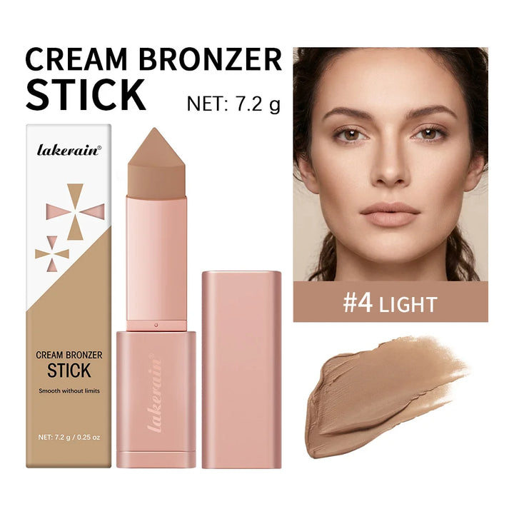 Cream Bronzer Stick and Contour Stick Bronzing Contouring Instant Highlights Dark Circles Face Contour Facial Foundation Makeup