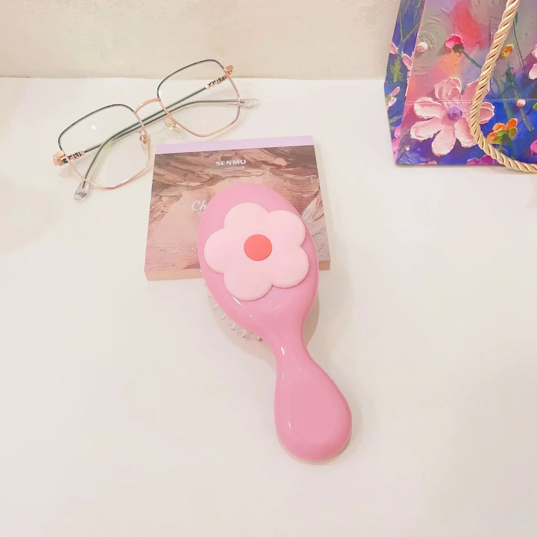 Cute Cartoon Children Air Cushion Comb Scalp Massgae Hair Brush Girls Portable Traveling Hair Brush Wide Tooth Anti-static Comb