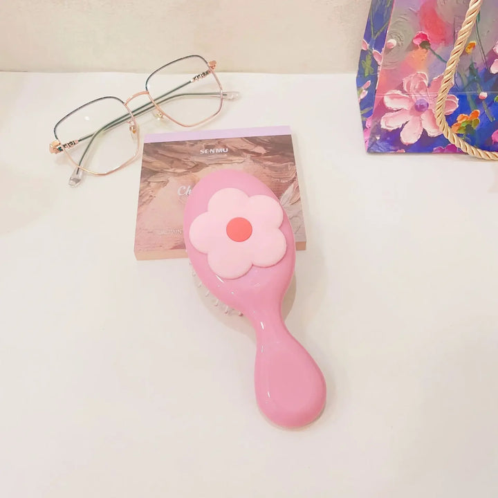 Cute Cartoon Children Air Cushion Comb Scalp Massgae Hair Brush Girls Portable Traveling Hair Brush Wide Tooth Anti-static Comb