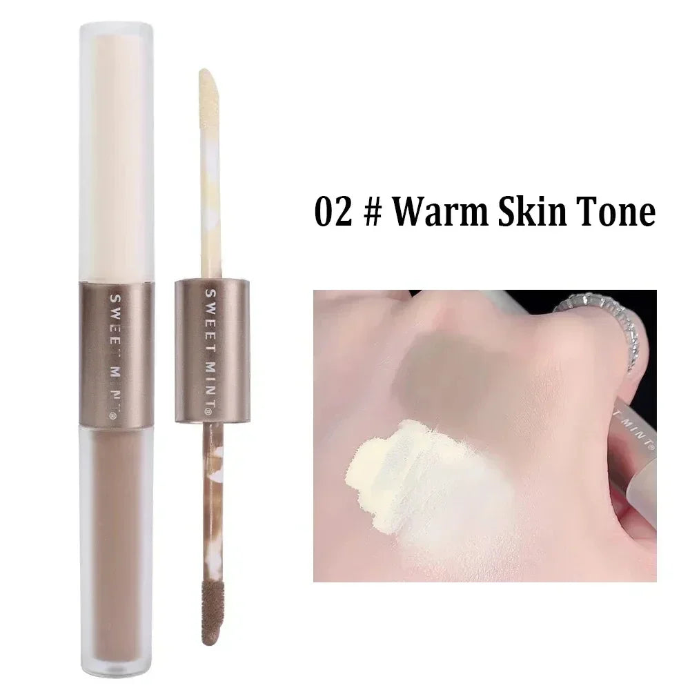 Matte Liquid Concealer Contouring Stick Skin Brighten Face Bronzer Contour Highlighter Grey Brown Woman V-face Shaping Cosmetics