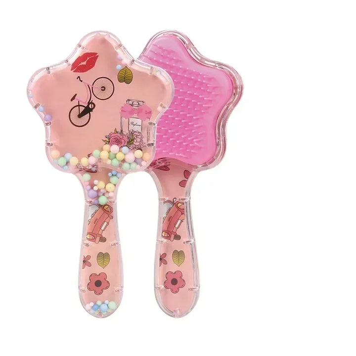 New Kids Star Magic Combs Anti-static Massage Unicorn Hair Brushes Tangle Detangle Shower Massage Hair Brush Comb
