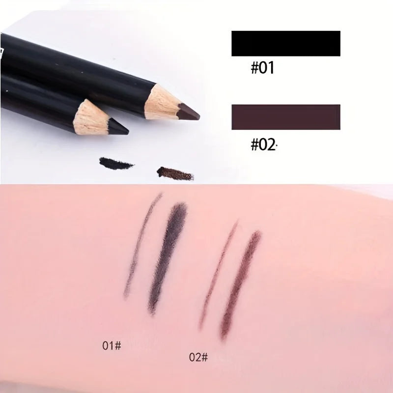 Eyeliner Pen, Waterproof And Sweatproof, Long Lasting Smudge ProofHard Refill Eyebrow Pencil Eye