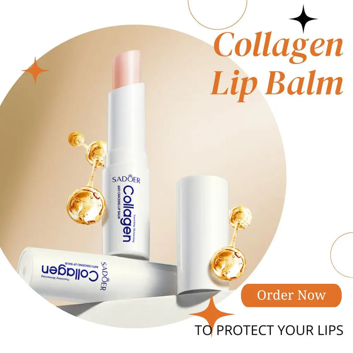 1/3/5PCS Collagen Lip Balm Moisturizing Anti-Cracking, Brightening & Repairing Lip Care with Nourishing Hydration ﻿