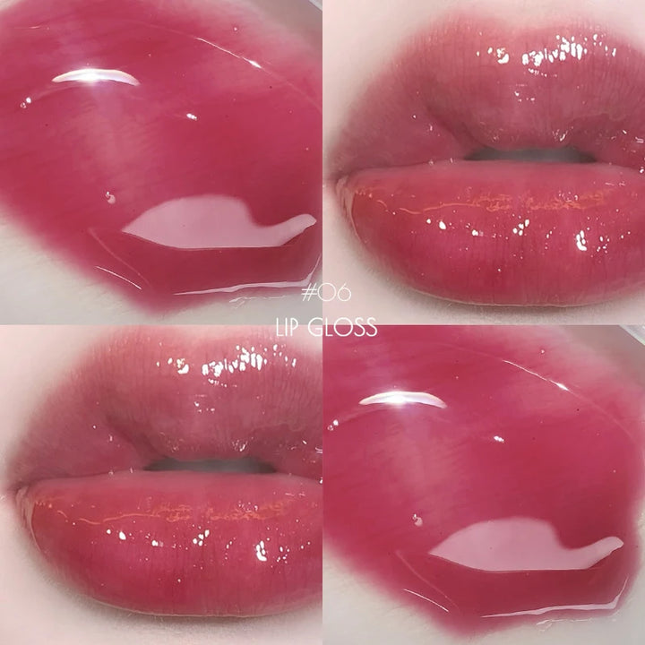 Pearlescent Lip Gloss Mirror Water Light Glass Lip Moisturizing Plump Dilute Lip Lines Soft And Delicate With Glitter Lip Gloss