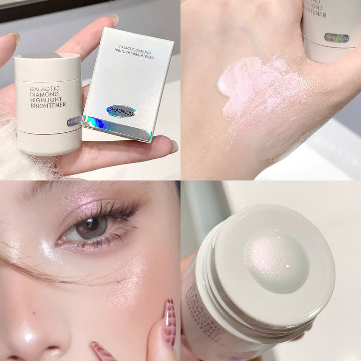 Pearlescent Diamond Liquid Highlighter Sparkle Full Body Shimmer Facial Contour Brighten Face Makeup Glitter Highlighting Liquid