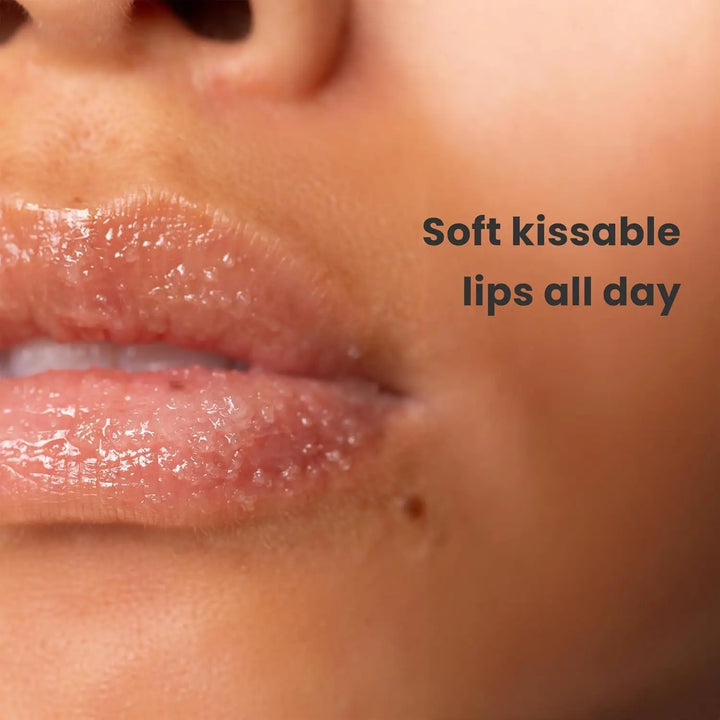 Lip Exfoliator Scrub and Moisturizer, Sugar Scrubs, Overnight Hydration & Softening, Brighten and Dark Lips Soothing Dryness