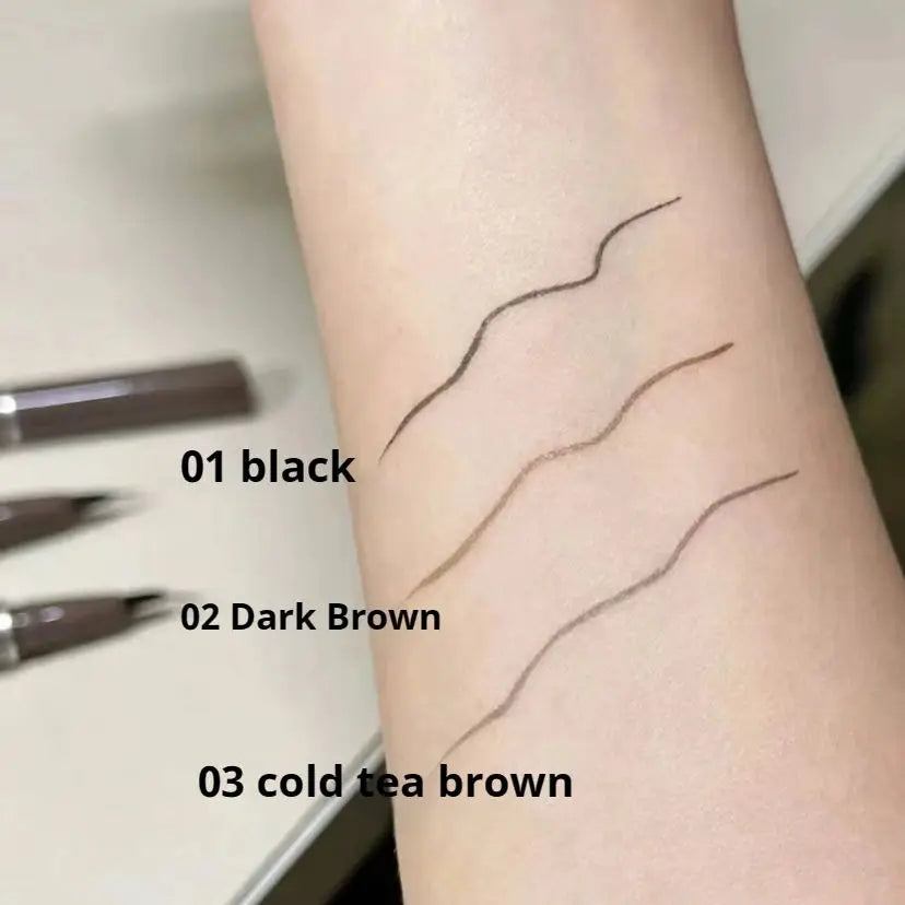 JUDYDOLL Ultra-fine Liquid Eyeliner Skinny Curved Brushwork Long lasting Waterproof Anti Shake Fast Drying Slim Enlarged Eyes