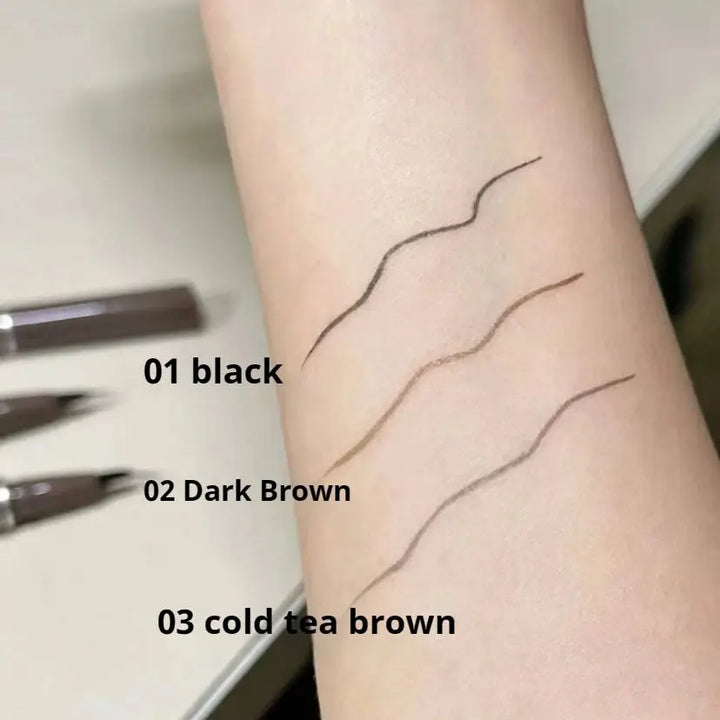 JUDYDOLL Ultra-fine Liquid Eyeliner Skinny Curved Brushwork Long lasting Waterproof Anti Shake Fast Drying Slim Enlarged Eyes