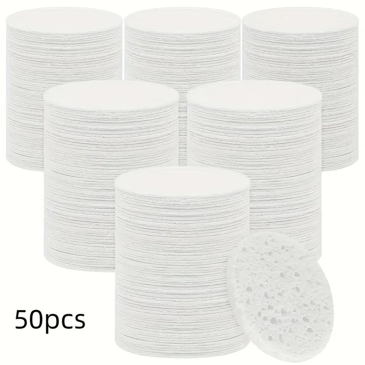 50/20/10PCS Compressed Facial Sponge Cosmetic Hydrotherapy Sponge Suitable for Daily Cleansing, Makeup Removal, and Exfoliation