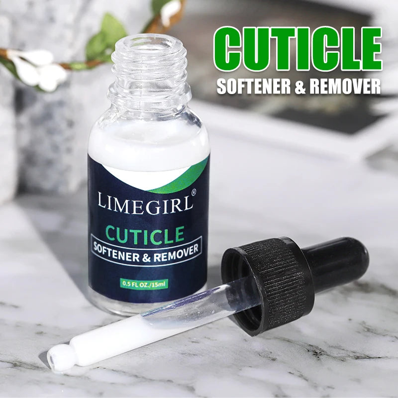 LIMEGIRL 15ml Nail Care Cuticle Regenerating Oil Preventative Nail Polish Softener for Dead Skin Gel Manicure Care Tool