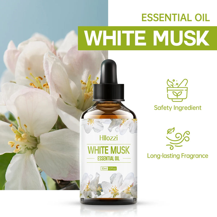 White Musk Essential Oil White Vanilla Rich Smell Skin Care Hair Care Hydrating Moisturizing Aromatherapy Aromatherapy Candle