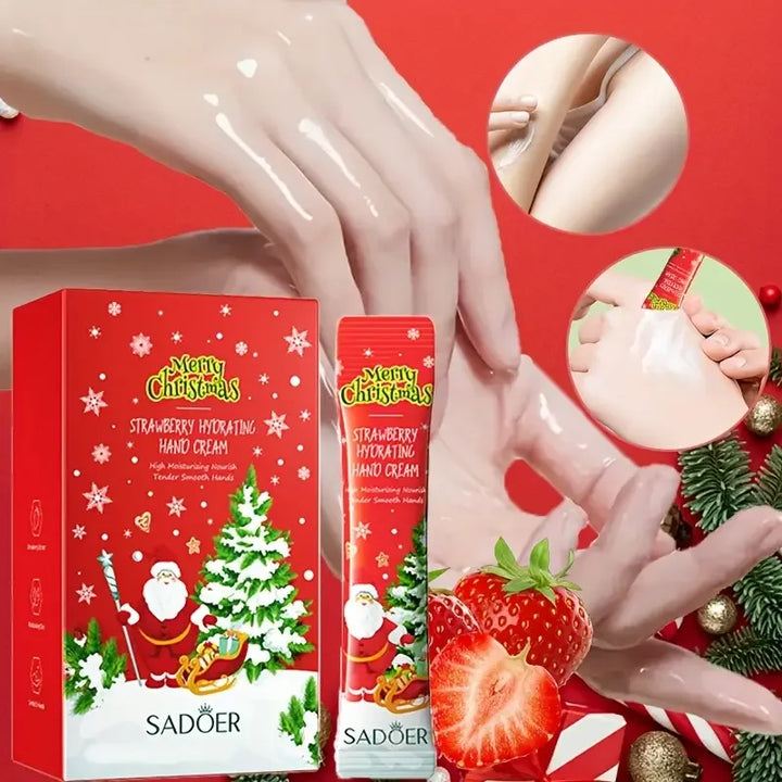 4ml*20pcs Fruit Moisturizing Hand Cream Christmas Gift Set, soft and smooth hand skin, improve dry skin and brighten skin