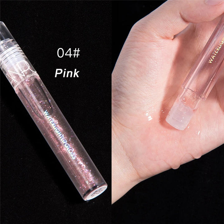 Moisturizing Gloss Plumping Lip Gloss Lip Plumper Makeup Glitter Nutritious Liquid Lipstick Cherry Jelly Oil Clear Lip Gloss