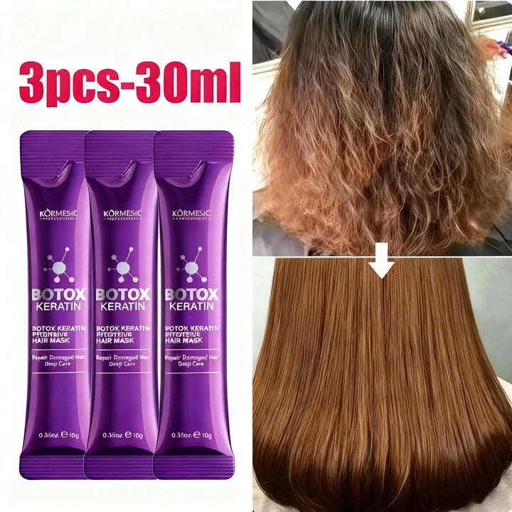 Keratin Hair Mask 5 Seconds Repair Damaged Frizzy Hair Soft Smooth Shiny Nutrition Deep Moisturize Nourishing Hair Care
