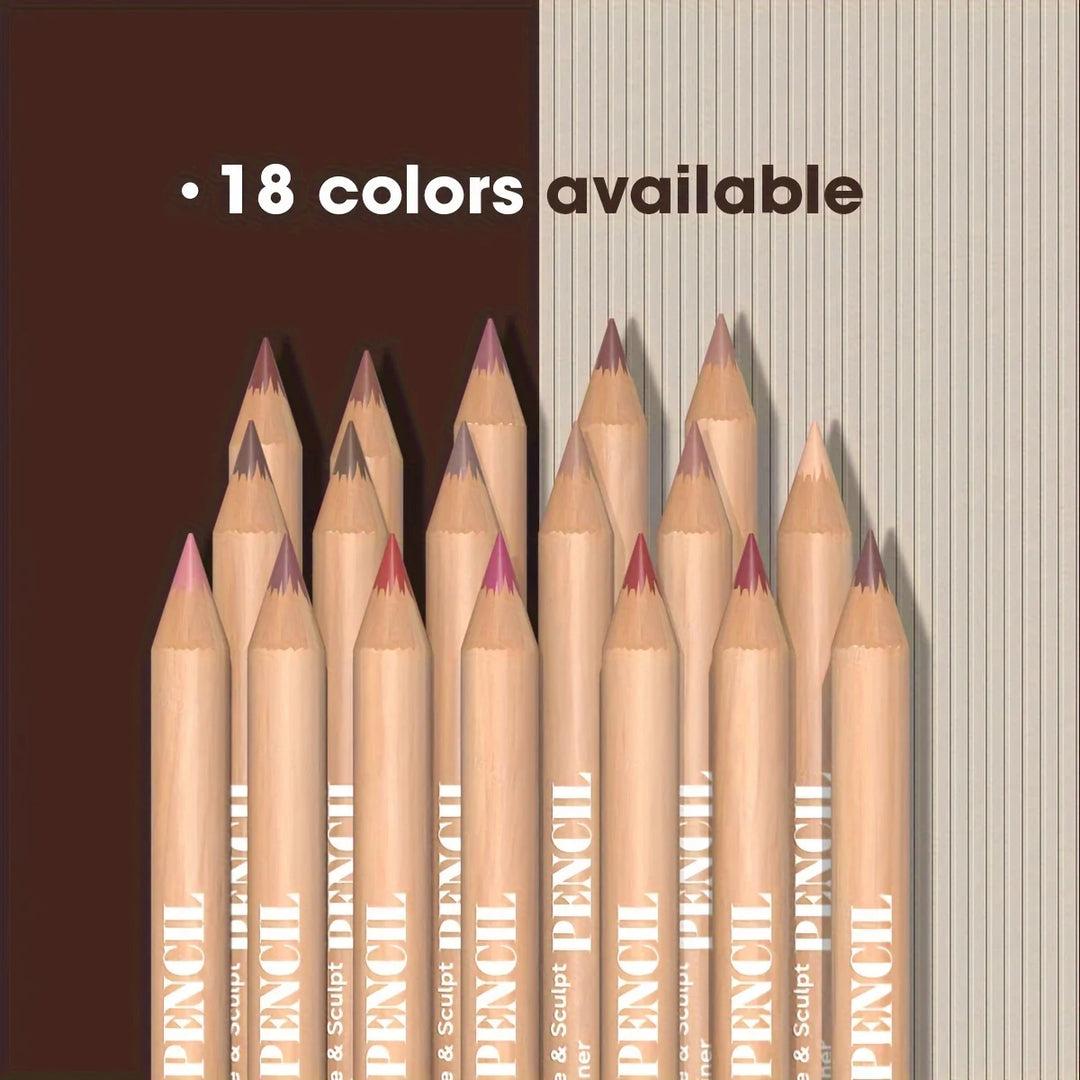 6pcs Velvet Matte Lip Liner Set - Long-Lasting Versatile Shades Longlasting Lip Makeup Berry, Brown, Pink Lip Pencil
