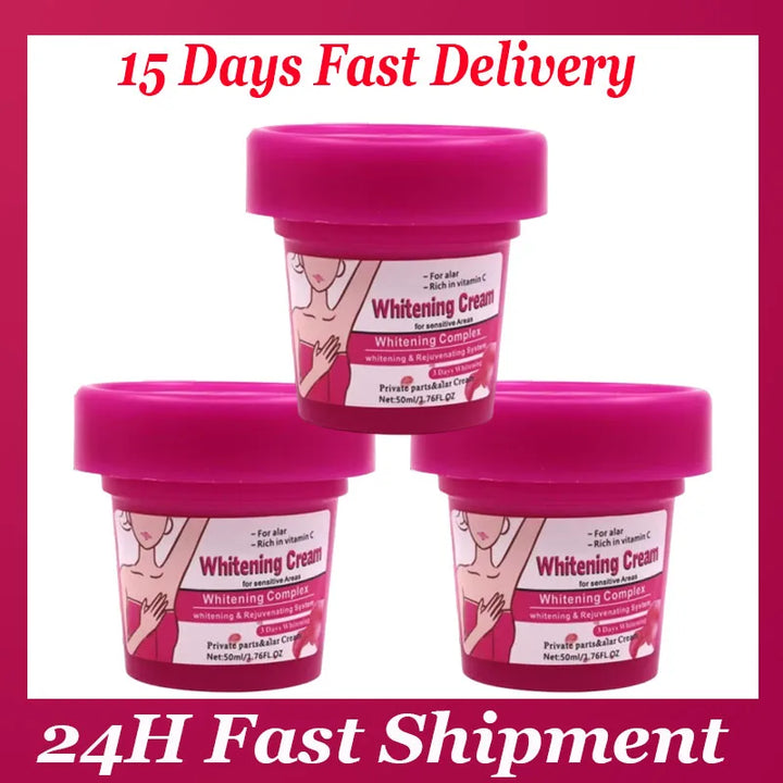 Body Whitening Bleach Cream Brighten Underarm Elbow Knees Joint Removal Intimate Parts Dark Spots Melanin Snow Bleach Cream