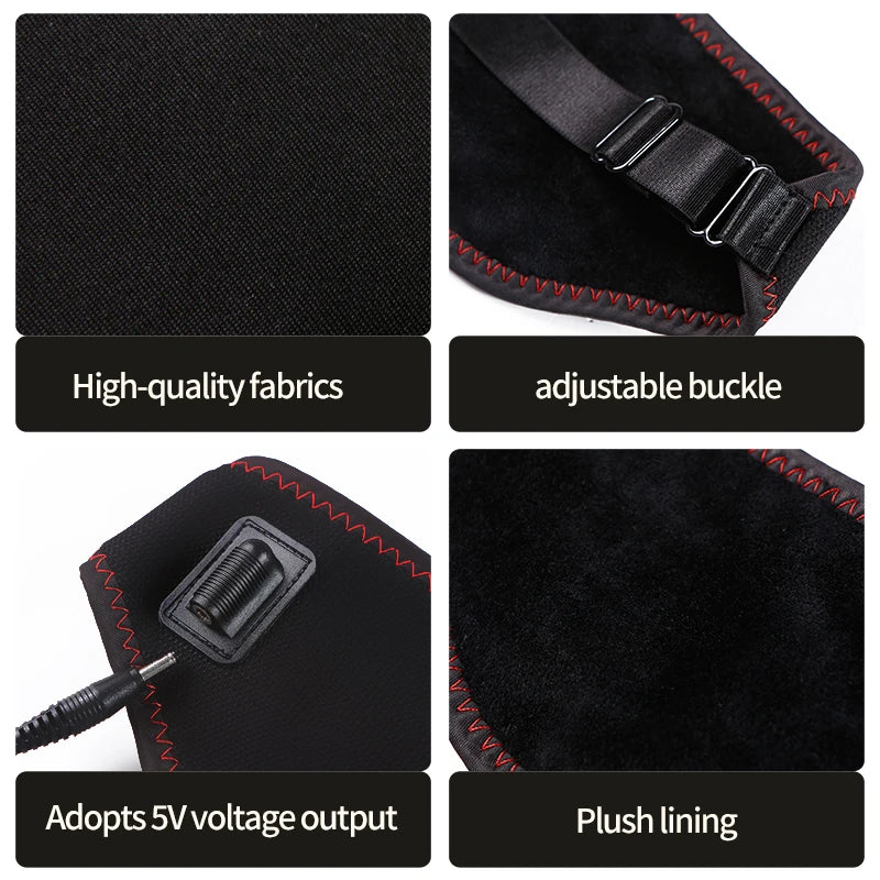 Heating Massage Eye Mask - Hot Compress Relieves Fatigue/Dark Circles, Aids Sleep, 3 Gears Heat & Vibration (For Eye Strain)