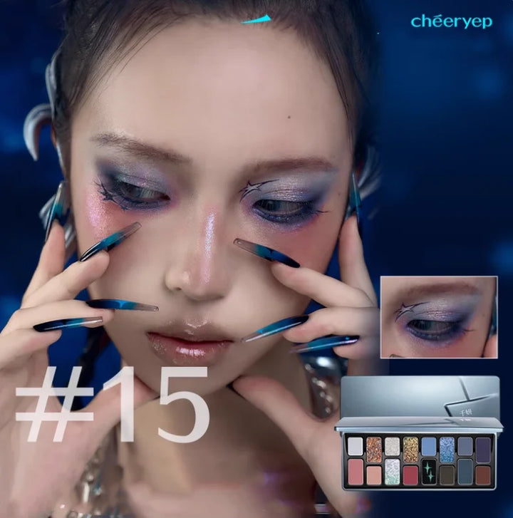 Chéeryep Makeup Eyeshadow Palette 16 Color Neutral Eye Shadow Plate Make Up Earth Color Matte Glitter Vegan,Cruelty-free