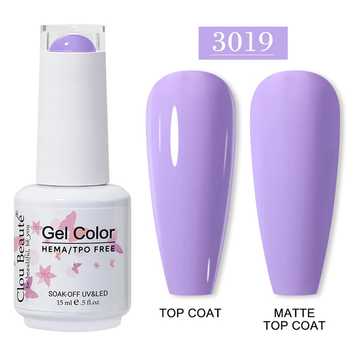 Clou Beaute 15ml HEMA TPO FREE Gel Nail Polish Vernis Semi Permanent UV Nail Art Varnish Lakiery Hybrydowe Manicure Gel Polish