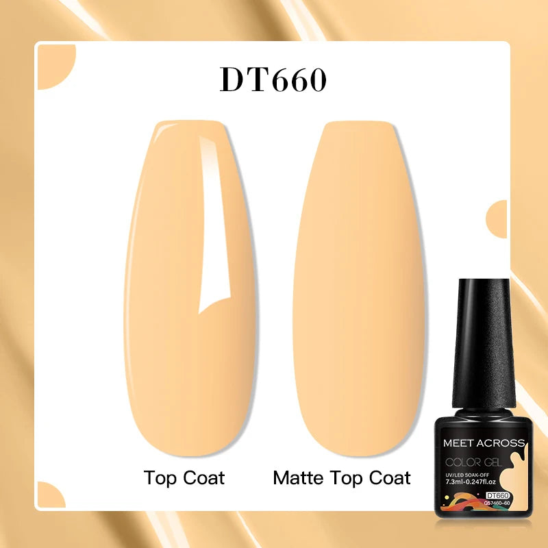 MEET ACROSS 7ml Porcelain White Cat Eye Gel Polish Holographic Glitter Magnetic Galactic Effect Gel Nail Polish Soak Off UV Gel