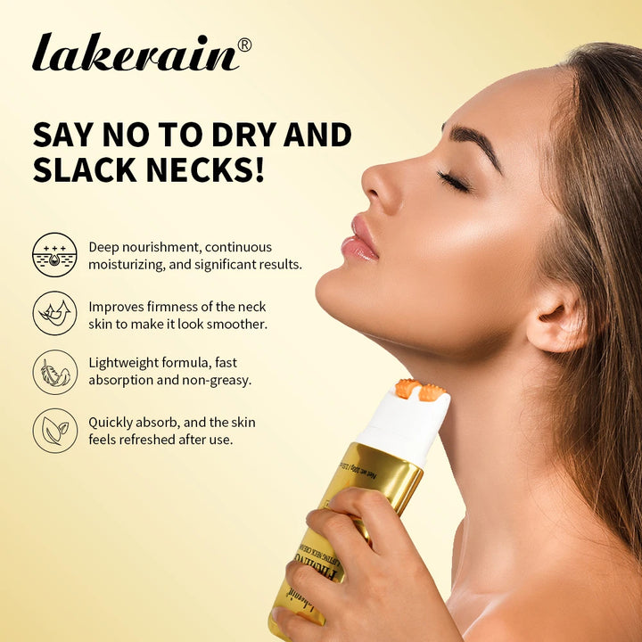 AH-8 Firming Lifting Neck Cream Deep Moisturizing Firms Neck Loose Skin Roller Design Smooth Fine Lines Wrinkles Neck Cream
