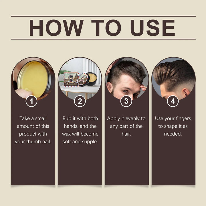 Long Lasting Stying Wax Fluffy Hair Pomade Wax Keep Hair Oil Edge Control Barbershop Tools Salon Hairdressing Mud Hair Styling