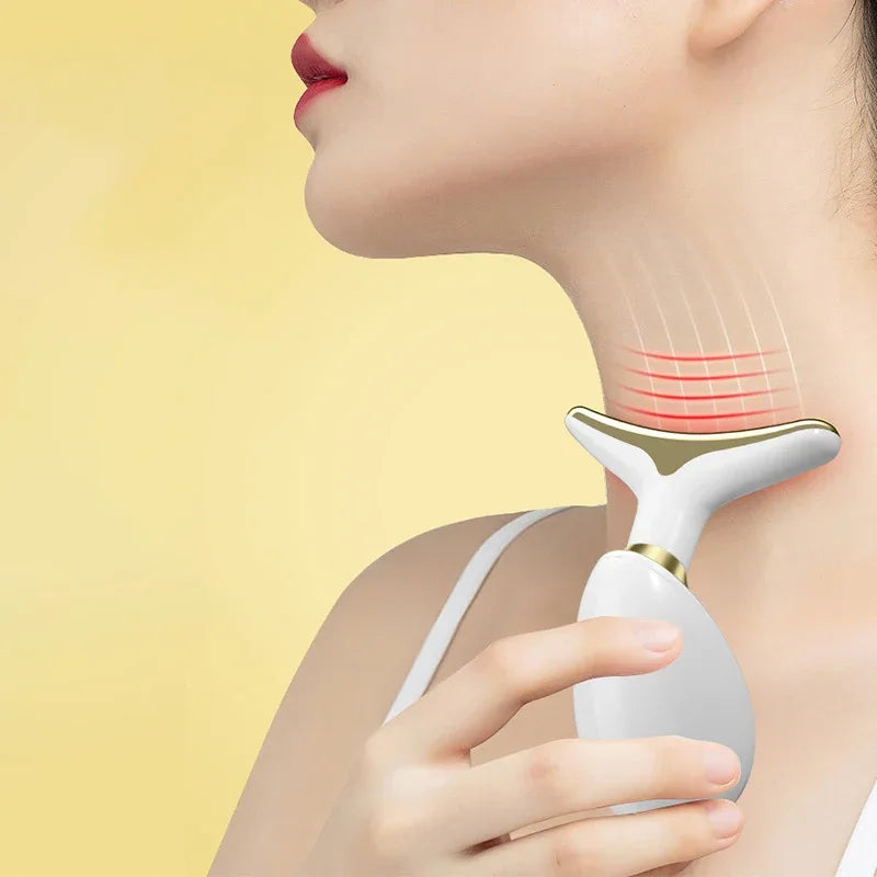 Neck Face Lifting Device Face Slimming Eye Massage Beauty Skin Facial Vibration Machine Anti Aging Reduce Edema Double Chin