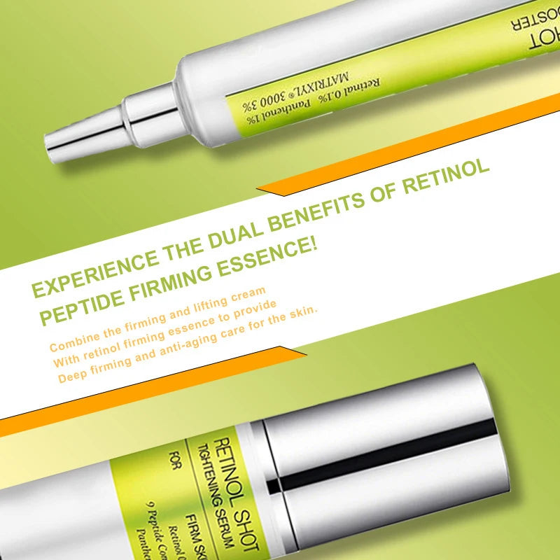Korean Vita A Retinol Firming Serum Eye Cream Set Tightening Booster Deeply Moisturizing Pore Shrink Dark Circles Repair Serum