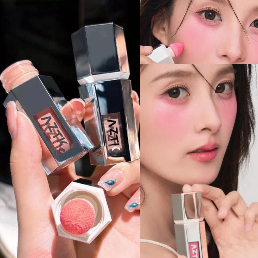AZTK Jelly Color Liquid Blusher Rendering Moisturizing Color Expands and Contracts Long Lasting Liquid Cheek Face Makeup