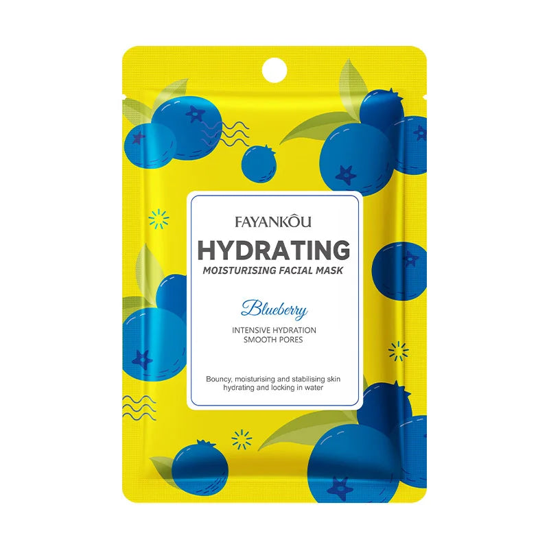 10pcs FAYANKOU Fruits Facial Masks Moisturizing Whitenting Hydrating Anti-Aging Face Mask Sheet Masks Beauty Facial Skin Care