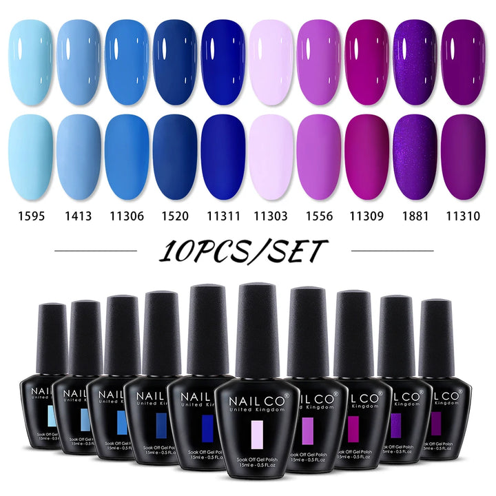 NAILCO Top Coat Base Coat Magic Remover Lacquer UV Color Gel Nail Polish Esmalte Soak Off Semi Permanente Vernis Nails Art Tips