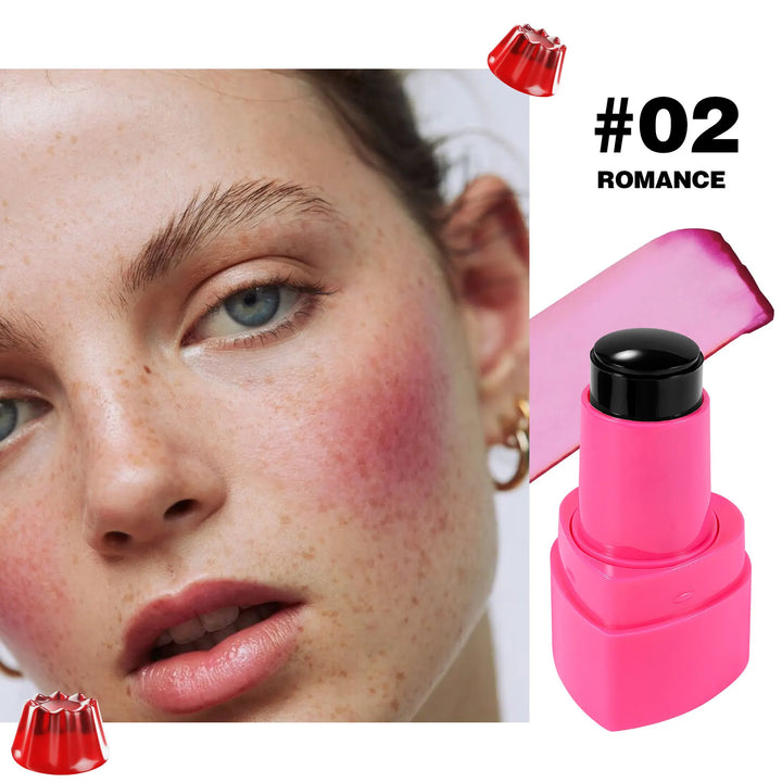Lip Cheek Jelly Blush Stick Water Tint Lightweight Long Lasting Makeup Blusher Cosmetics Natural Flush Beauty