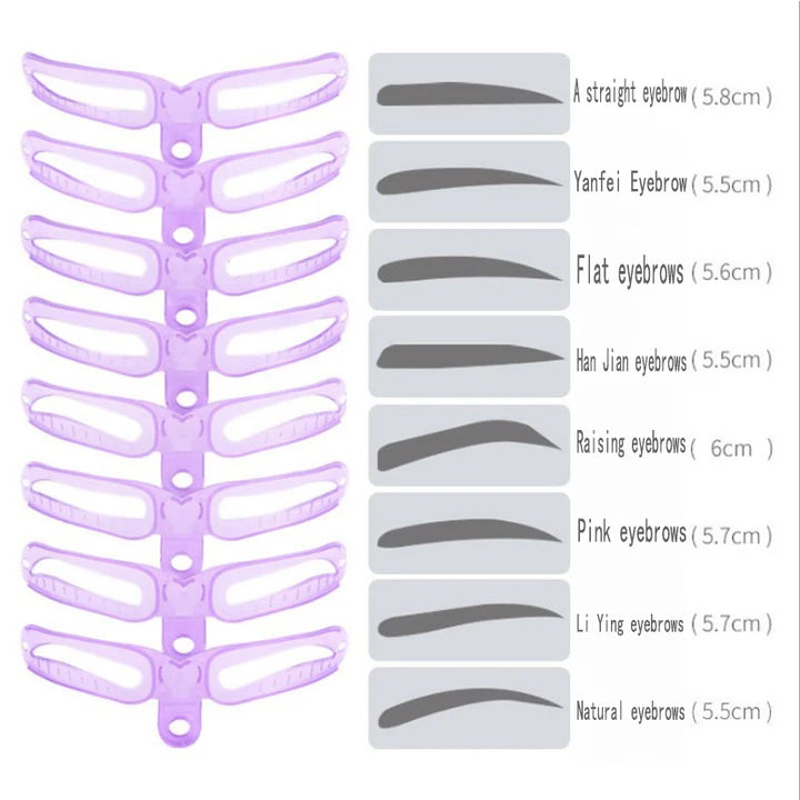 4/8PCS Eyebrow Stencil Eyebrow Shaper Make Up Tools Stencil Eye for Arrows Eyelashes Accessories Eyebrows Shape Makeup Stencil