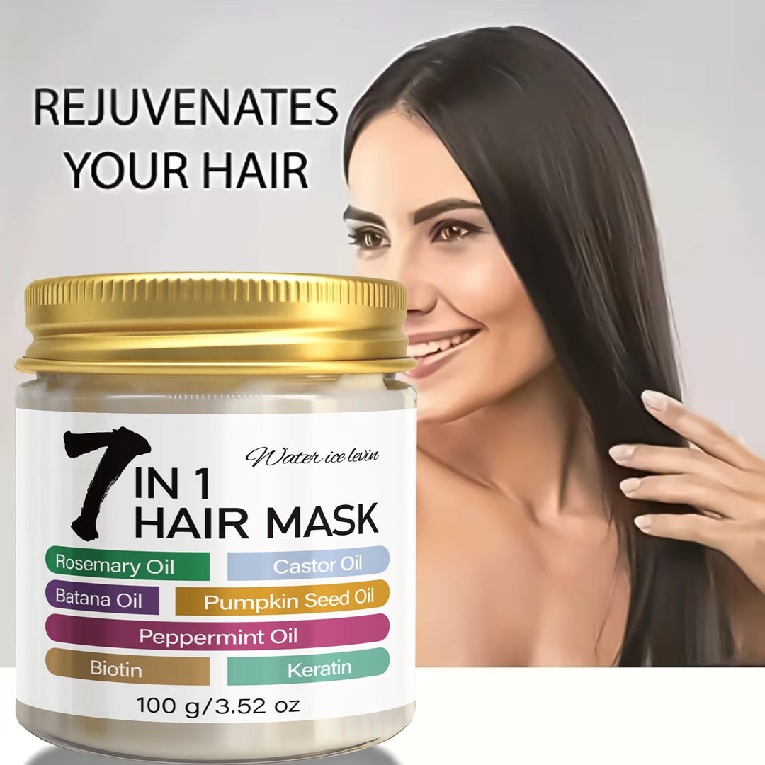 Rosemary & Castor Oil Hair Mask with Keratin, Batana & Peppermint Oil Smoothing Nourishing Treatment for Dry Hair 100g