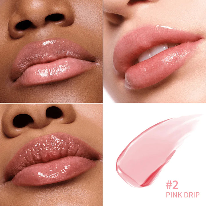 Lifter Glaze Oil Lip Balm with Hyaluronic Acid and Hydrating Oil Blend Lip Balm with 24HRs of Smooth Moisturizing Pink