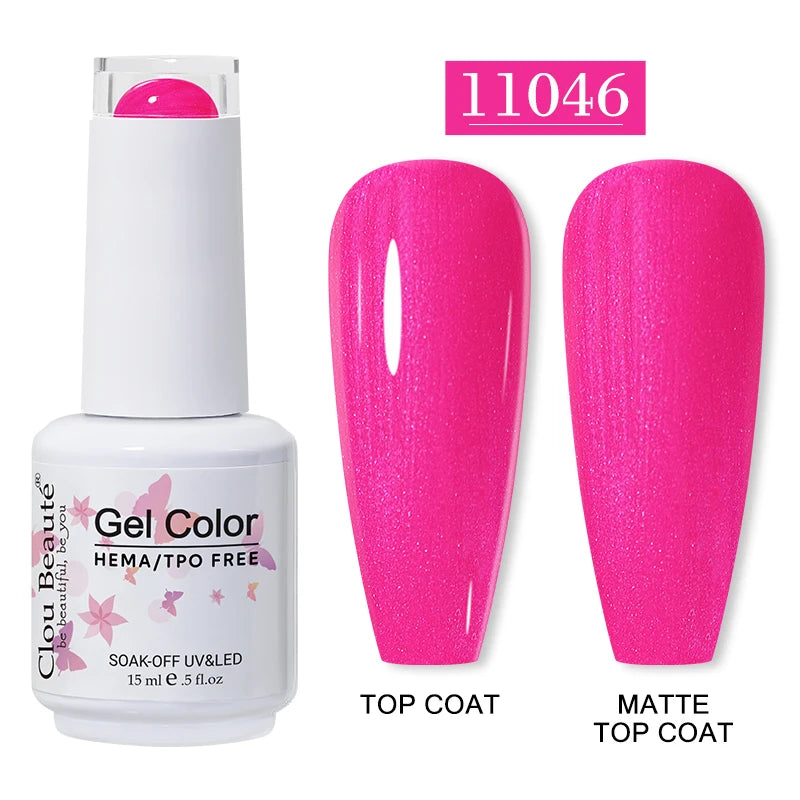 Clou Beaute 15ml HEMA TPO FREE Gel Nail Polish Vernis Semi Permanent UV Nail Art Varnish Lakiery Hybrydowe Manicure Gel Polish