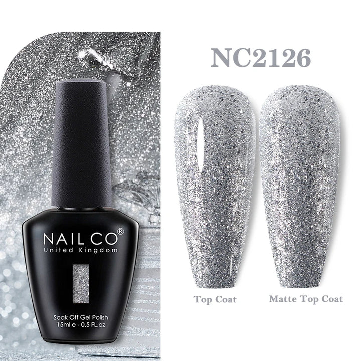 NAILCO 131Colors Vernis Semi Permanent UV Varnish Gel Nail Polish Nails Art Gel Manicure TOP BASE Varnish Hybrid