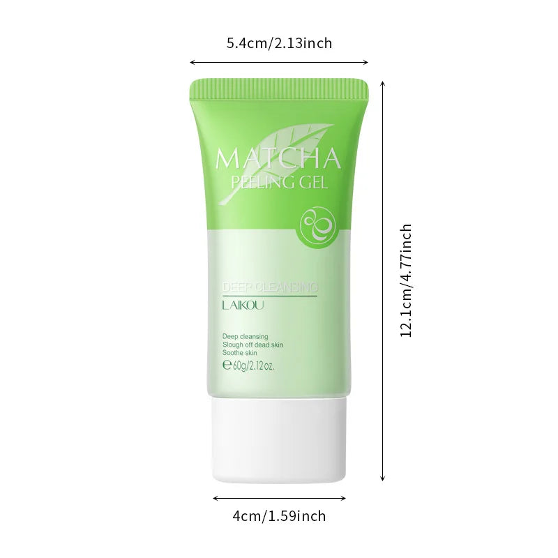 Matcha Peeling Gel Gentle Oil Control Body Face Scrub Cleansing Pores Treatment Acne Remove Blackhead Facial Exfoliation Gel