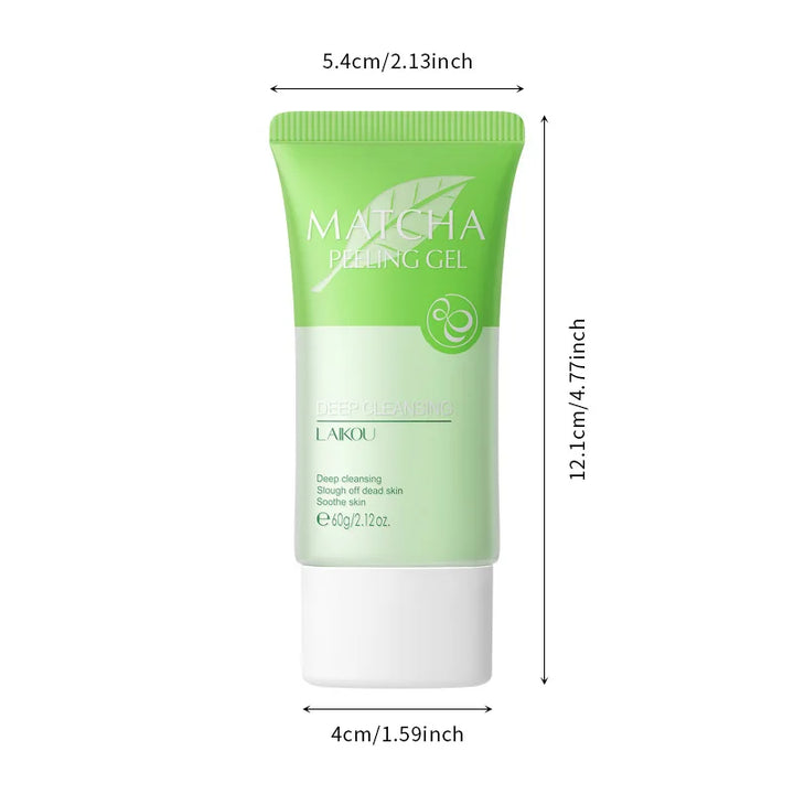 Matcha Peeling Gel Gentle Oil Control Body Face Scrub Cleansing Pores Treatment Acne Remove Blackhead Facial Exfoliation Gel