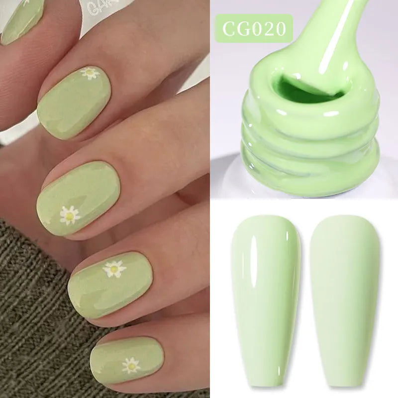 BORN PRETTY Jelly Nude Gel Nail Polish 10ml Light Pink Peach Translucent Color UV Light Cure Gel Varnish Nail Art DIY at Home