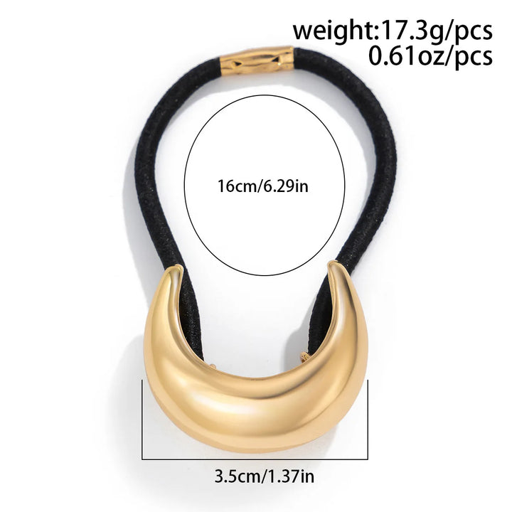 Metal Irregular Double-layer Hair Bands Ropes for Women Headband Elastic HairPins Hairband Fashion Jewelry Hair Accessories Gift