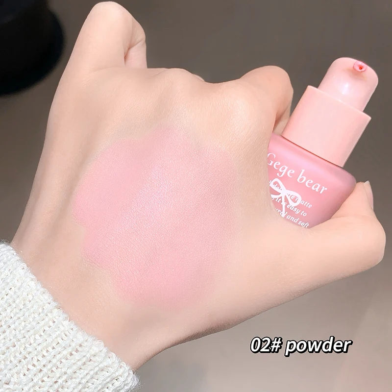 Gege Bear Light Blush Liquid Moisturizing Mirror Vitality Moisturizing Whitening Brightening Natural Rouge