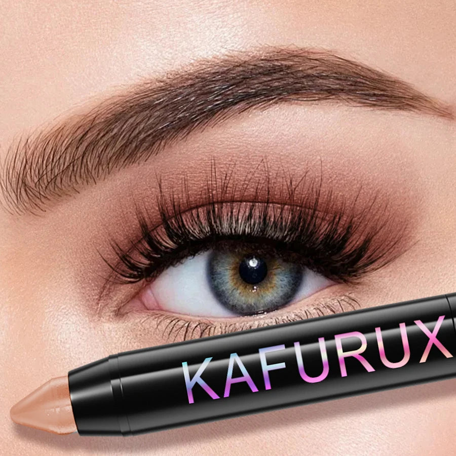 Natural Color Eyeshadow Stick-Highlighter Pen with Pearly Glitter&Matte Finish 1pc Pick Brow Shimmer Eye Shadow Pen Eye Makeup