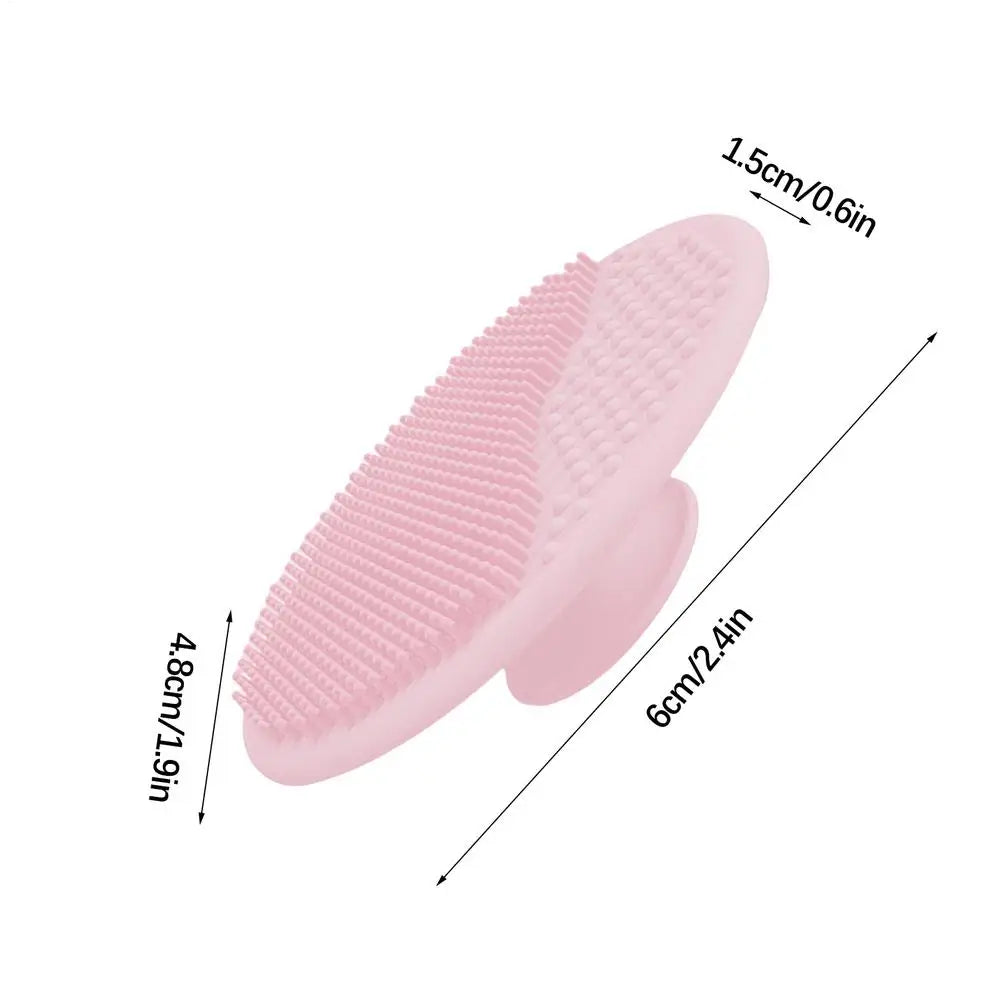 1pcs Silicone Shampoo Brush for Baby Infant Bathing Soft Silicone Kids Shower Brush Head Hair Washing Massage Brushes Wipe Comb